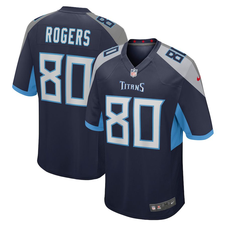 Men Tennessee Titans #80 Chester Rogers Nike Navy Game NFL Jersey